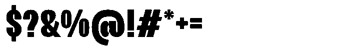 Cobrale Bold Font OTHER CHARS