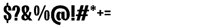 Cobrale Medium Font OTHER CHARS