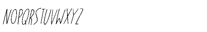 Cobweb Afternoon Italic Font LOWERCASE
