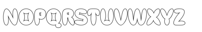 Cocana Outline Font UPPERCASE
