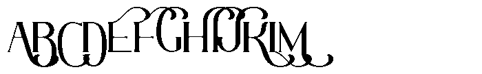 Cocktail Party Font UPPERCASE