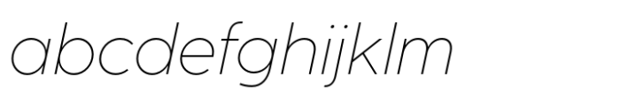 Coco Sharp Extra Light Italic FONT