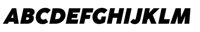 Coco Sharp XL Heavy Italic Font UPPERCASE