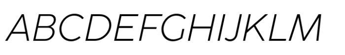 Coco Sharp XL Light Italic Font UPPERCASE