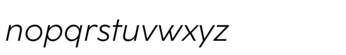 Coco Sharp XS Light Italic Font LOWERCASE