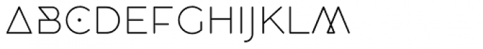 CocoBikeR UltraLight Font LOWERCASE
