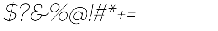 Cocogoose Classic Extra Light Italic Font OTHER CHARS