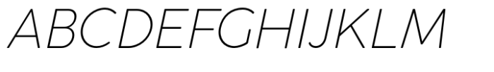Cocogoose Classic Extra Light Italic Font UPPERCASE