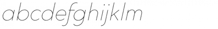 Cocogoose Classic Thin Italic Font LOWERCASE