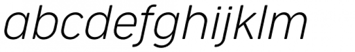 Cocogoose Narrow Ultra Light Italic Font LOWERCASE