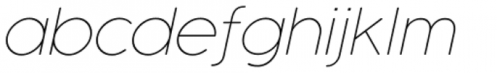 Cocogoose Pro Thin Italic Font LOWERCASE