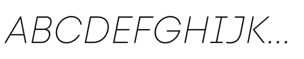 Code Next Thin Italic Font UPPERCASE