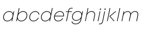 Code Next Thin Italic Font LOWERCASE