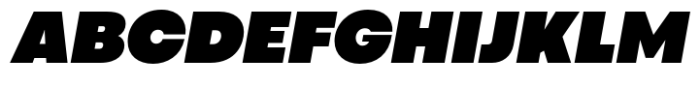 Codec Pro Ultra Black Italic Font UPPERCASE