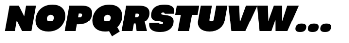 Codec Pro Ultra Black Italic Font UPPERCASE