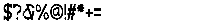 Codeform Condensed Font OTHER CHARS