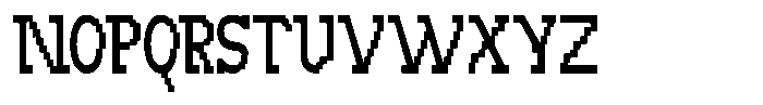 Codeform Condensed Font UPPERCASE