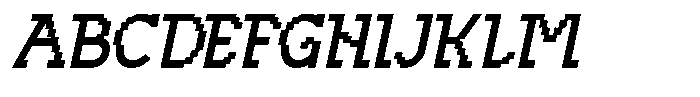 Codeform Italic Font UPPERCASE