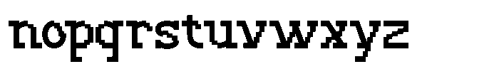 Codeform Regular Font LOWERCASE