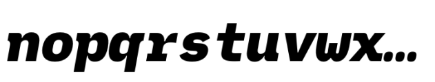 Codeline Mono Bold Oblique Font LOWERCASE