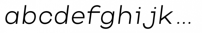 Codeworld Light Italic Font LOWERCASE