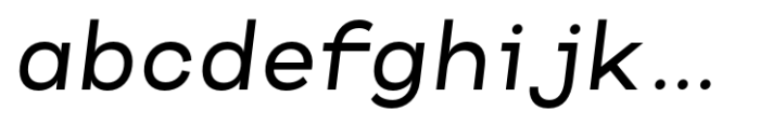 Codeworld Regular Italic Font LOWERCASE