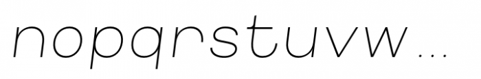 Codeworld Thin Italic Font LOWERCASE