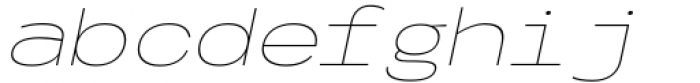 Codo Mono Italic Thin Font LOWERCASE