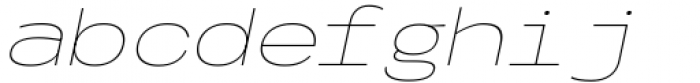 Codo Mono Italic Variable Weight Font LOWERCASE