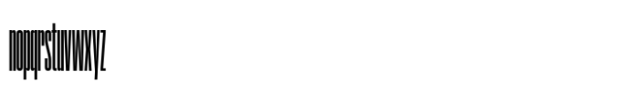 Coign Compressed Medium Font LOWERCASE