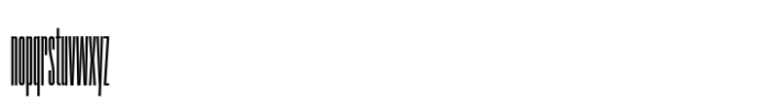 Coign Compressed Font LOWERCASE