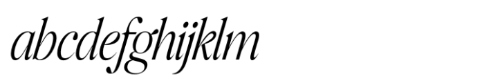 Colagent Light Condensed Italic Font LOWERCASE