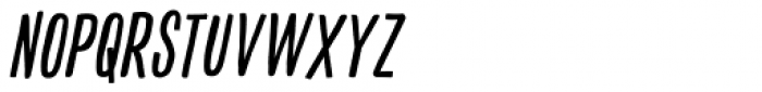 Colby Compressed Regular Italic Font UPPERCASE