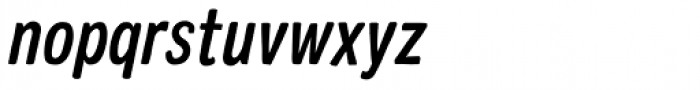 Colby Condensed Medium Italic Font LOWERCASE