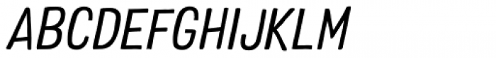 Colby Narrow Regular Italic Font UPPERCASE