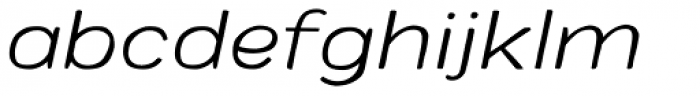Colby Wide Extra Light Italic Font LOWERCASE