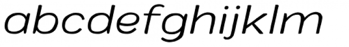 Colby Wide Light Italic Font LOWERCASE