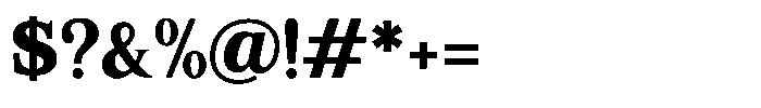 Coldetica Serif Bold Font OTHER CHARS