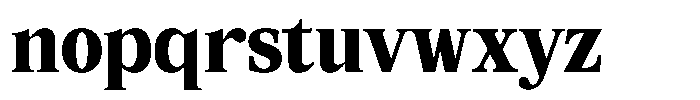 Coldetica Serif Bold Font LOWERCASE