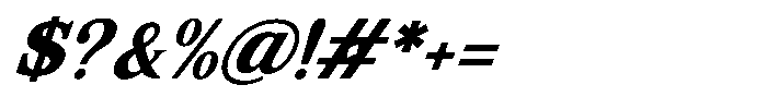 Coldetica Serif Italic Bold Font OTHER CHARS