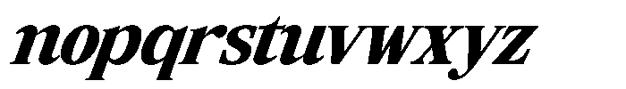 Coldetica Serif Italic Bold Font LOWERCASE
