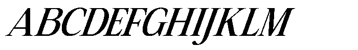 Coldetica Serif Italic Variable Regular Font UPPERCASE