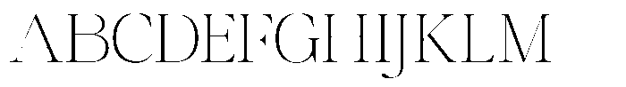 Coldetica Serif Thin Expanded Font UPPERCASE