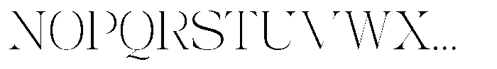 Coldetica Serif Thin Expanded Font UPPERCASE