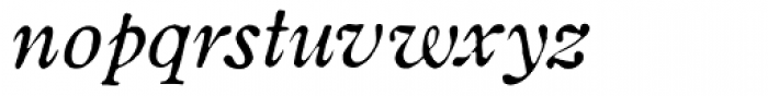 Coldstyle Italic Font LOWERCASE