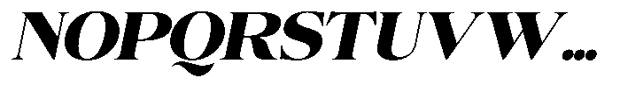 Colitez Serif Black Italic Font UPPERCASE