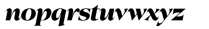 Colitez Serif Extra Bold Italic Font LOWERCASE