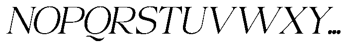 Colitez Serif Extra Light Italic Font UPPERCASE