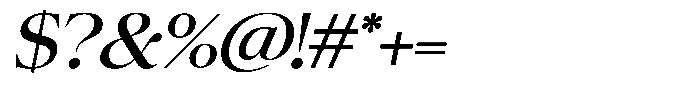 Colitez Serif Italic Font OTHER CHARS
