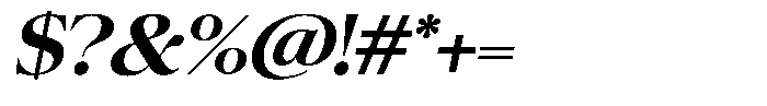 Colitez Serif Semi Bold Italic Font OTHER CHARS